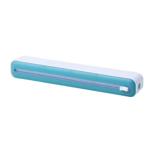 König Design Folienschneider Perfect-Cutter, praktischer Abroller für Frischhaltefolie und Alufolie, Folienspender aus Kunststoff (Grün)