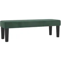 vidaXL Samt Sitzbank Dunkelgrün 100x30x30cm von vidaXL