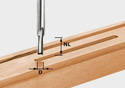 Festool Nutfräser HW S8 D3/6 - 490952 - Fräsen: Hochwertiger Nutfräser aus Voll-Hartmetall mit präziser Grundschneide für exakte Ergebnisse in der Holzverarbeitung.
