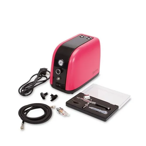 STÄDTER Airbrush-Kompressor Set rot von Städter