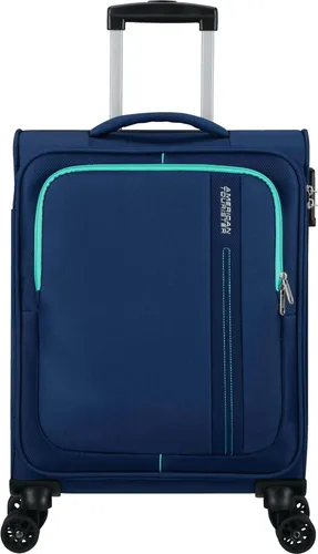 American Tourister Sea Seeker - Spinner S, Handgepäck 55 cm - Leichtes Handgepäck mit 36 L Volumen, ideal für Kurzreisen. Ausgestattet mit einem 3-stelligen TSA-Schloss und Doppelrollen für müheloses Reisen.