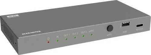 Marmitek AV Konverter Connect AE34 - HDMI Audio Extractor mit 8K-Unterstützung - HDMI Audio Extractor mit eARC-Funktion für gleichzeitige Audioausgabe über mehrere Systeme. Unterstützt Ultra HD 8K@60Hz und HDR10+ für erstklassiges Bild und Klang.