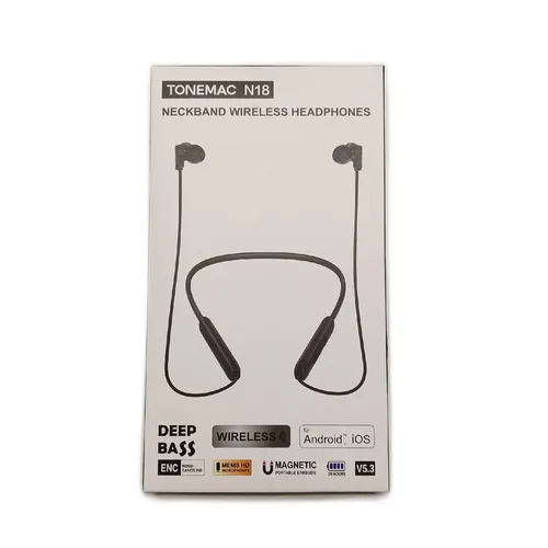 TONEMAC N18 Bluetooth Kabel In Ear Kopfhörer Neckband Headphones Soundqualität