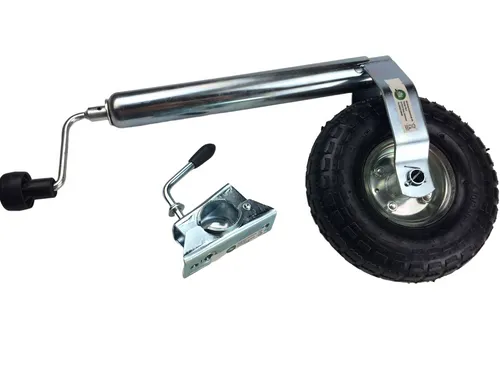 HST Stützrad luftbereift für alle Anhänger Wohnwagen Caravan Bugrad 150 kg Stütz