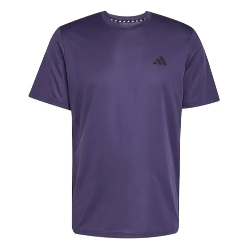 adidas Herren Train Essentials Training Tee, Aurora Plum/Black, L