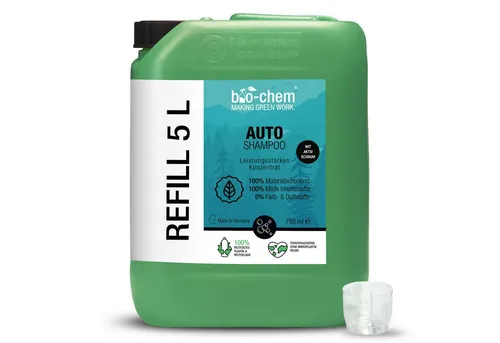bio-chem Auto-Reinigungsmittel 5 L - pH-neutrales und lackschonendes Reinigungsmittel für die Autopflege, ideal für eine sanfte und gründliche Reinigung Ihres Fahrzeugs.