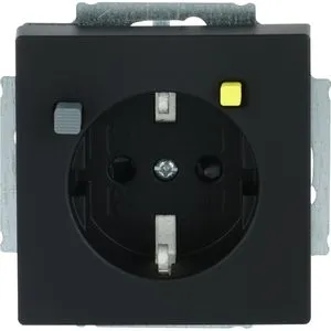 Busch-Jaeger FI-Schukomat Steckdosen-Einsatz in schwarz von Busch-Jaeger