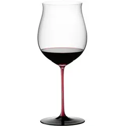 Riedel Black Series Collector's Edition Rotweinglas 1050 ml - Premium Rotweinglas für feine, fruchtbetonte Weine mit handgefertigtem Design, rotem Stiel und schwarzer Bodenplatte – ideal für Sammler und stilvolle Anlässe.
