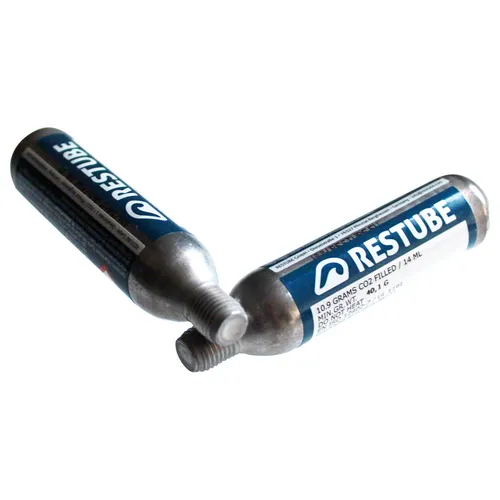 Restube CO2 Ersatzpatronen (10,9g) 10x - Schwimmen - Original Restube Ersatzpatronen für Sicherheit im Wasser, salzwasserfest und 100% geprüft für zuverlässigen Einsatz beim Schwimmen.