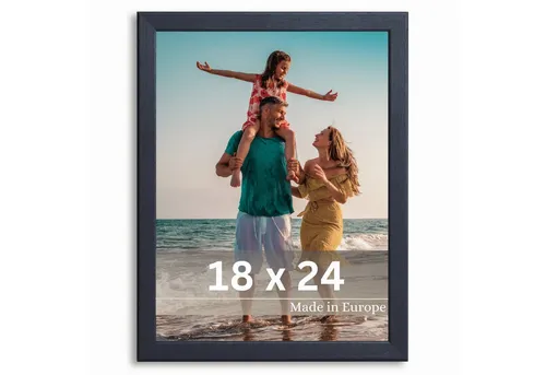 Victor (Zenith) Bilderrahmen Klee, Bilderrahmen Schwarz 18x24 cm, Bilderrahmen Modern, Holzrahmen