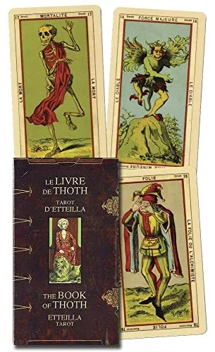 Book of Thoth: Etteilla Tarot - US IMPORT - Faszinierendes Tarot-Set von Lo Scarabeo, ideal für Spirituelle und Philosophie-Interessierte, perfekt für Einsteiger und Profis.