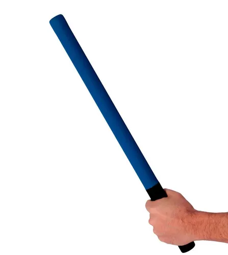 BAY-Sports Schlagpolster Schaumstoff Softstock Softstick Langstock Krav Maga Selbstverteidigung, 60 cm, blau, Realistisches SV Training, Self Defense
