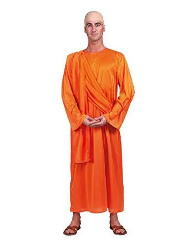 Generique - Buddhistisches Mönch-Kostüm für Erwachsene - Orange