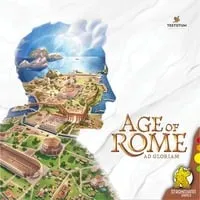 Strohmann Games Age of Rome - Strategiespiel für 1-4 Spieler - Gesellschaftsspiel ab 12 Jahren, innovatives rotierendes Spielbrett, baue Rom wieder auf und werde der neue Kaiser durch strategisches Handeln und Ruhmsammlung.