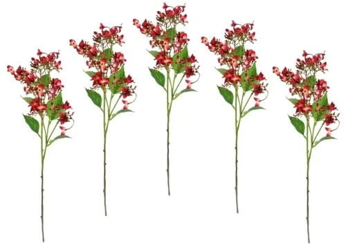 Künstlicher Blütenzweig Zweig Deko Floristik Blüten Kunstpflanze Dekopflanze Pflanze Kunstblume Deko Blumen Frühjahrsdeko Frühlingsdeko Osterdeko Dekozweig AST Einzelblume Kunstzweig Hochzeit