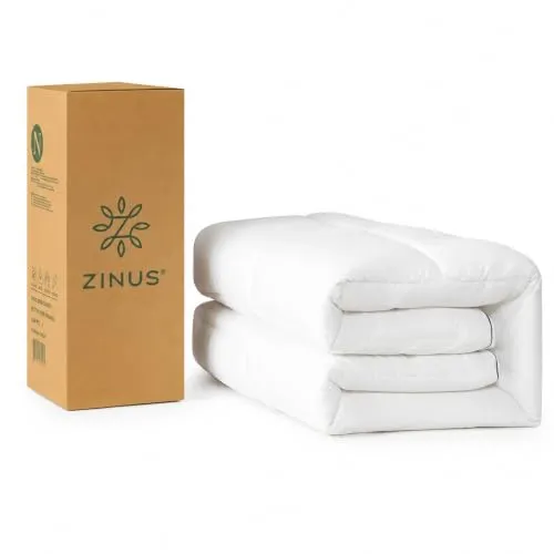 Zinus Bambus-Matratzenauflage 140x200 cm – Hypoallergen und Maschinenwaschbar