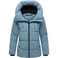 Marikoo Damen Winter Steppjacke Kuscheltatze XVI mit Kapuze - Stylische Steppjacke für Damen mit Kapuze, warmem Fleece-Innenfutter und praktischen Taschen. Ideal für kalte Wintertage – für einen modernen Look und hohen Tragekomfort.