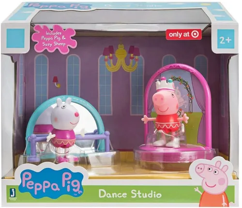 Jazwares Peppa Wutz - Tanzstudio Spielset mit Luzie Locke - Erlebe das Abenteuer im Tanzstudio mit Peppa Wutz und Luzie Locke. Das Spielset fördert kreatives Spiel und bringt Freude ins Kinderzimmer.