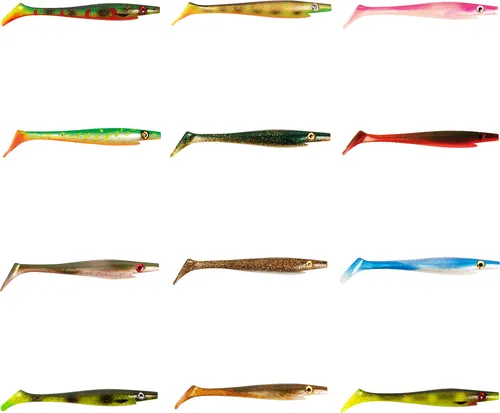 Strike Pro Pig Shad 15cm 21g - 4 Gummifische, Farbe:Arkansas Shiner