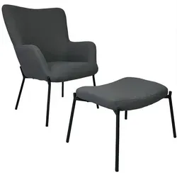 Happy Garden Sessel, Grau, Textil, 72x98x79 cm, Wohnzimmer, Sessel, Polstersessel