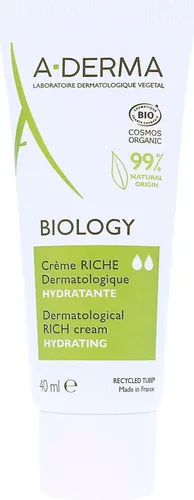 A-derma BIOLOGY reichhaltige feuchtigkeitsspendende Creme 40 ml