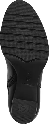 Tamaris Stiefelette 1-25397-43 001 - Wanderschuhe mit 8 cm Blockabsatz für optimalen Tragekomfort, ideal für stilvolle Abenteuer im Freien.
