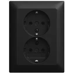 Busch-Jaeger Steckdosen Schwarz von Busch-Jaeger