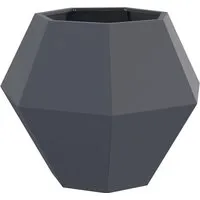 vidaXL Pflanzkübel Anthrazit 75 x 75 x 60 cm aus Stahl - Robuster Pflanzkübel aus hochwertigem Stahl, ideal für Gärten und Terrassen. Das elegante Design und die massive Konstruktion bieten eine stilvolle und langlebige Lösung für Ihre Pflanzen.