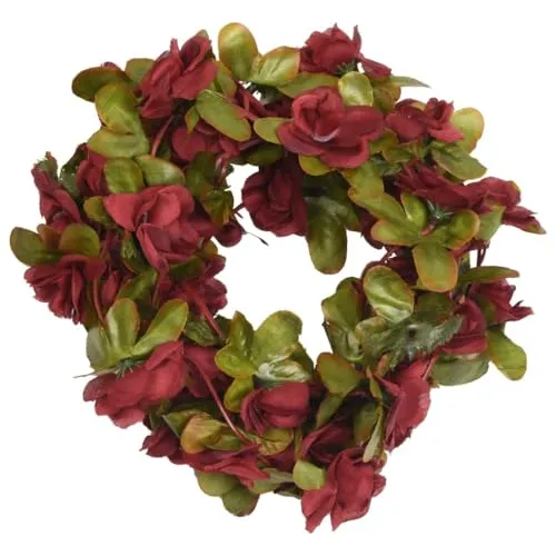 vidaXL Künstliche Blumengirlanden 6 STK., Blumenkranz Hängend Pflegeleicht, Kunstblumen Girlande für Hochzeit Party Garten, Blumen Dekoration Seidenblumen, Weinrot 250 cm