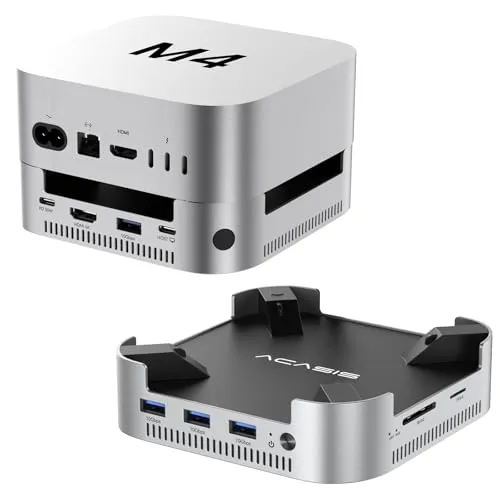 ACASIS Mac mini M4 Dock & Ständer mit Dual-Bay NVMe SSD-Gehäuse