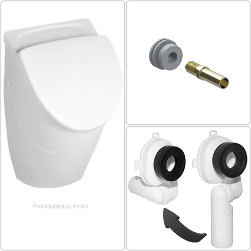 VILLEROY & BOCH O.NOVO Keramik Absaug Urinal mit Deckel