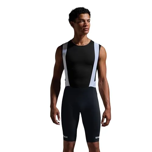 GORE® Wear Spinshift Bib Shorts+ Herren Schwarz M - Fahrradbekleidung aus hochwertigem Polyamid und Elasthan, bietet optimalen Komfort und Bewegungsfreiheit für lange Fahrten.