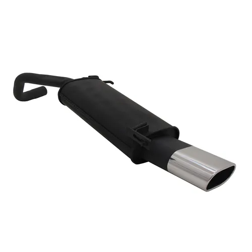 NOVUS SPORTAUSPUFF VW POLO V 9N + 9N3 135x75 Endschalldämpfer - Schalldämpfer aus robustem Stahl mit hochwertigem Edelstahl-Endrohr, sorgt für verbesserten Sound und Leistung Ihres VW Polo.