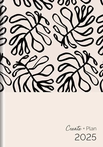 Buchkalender Create & Plan Bohemian 2025: Terminplaner A5 I Kalendarium in Deutsch I Platz für Notizen I 3 Lesebänder