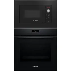 BOSCH Backofen-Set Einbaubackofen 3D Heißluft + Mikrowelle AutoPilot