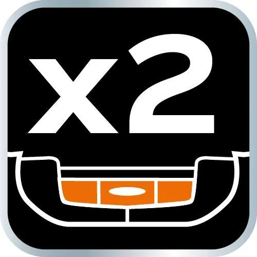 Aluminium-Wasserwaage 40 cm, 2 Libellen