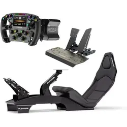 Moza Racing F1 Set – R9 V3 Basis + FSR2 Lenkrad + SR-P Pedale + Playseat F1 Cockpit Schwarz