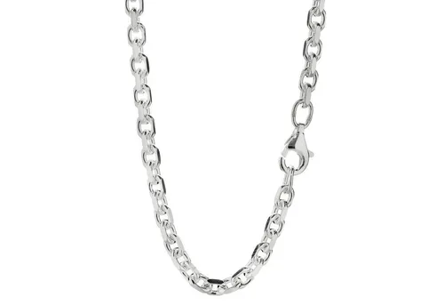 NKlaus 40cm Ankerkette 925 Silber - Elegante Halskette für Damen - Ketten für Damen, aus hochwertigem 925 Sterling Silber, robust und langlebig, mit einem zeitlosen Anker-Design für jeden Anlass. Perfekt als Geschenk!