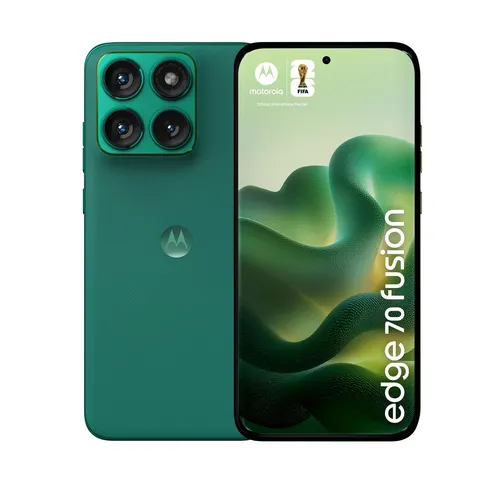 edge70 Fusion 256GB Smartphone Sporting Green - Modernes Android-Smartphone mit 17,22 cm (6,78 Zoll) Display, leistungsstarkem Qualcomm Snapdragon 7s Gen 3 Prozessor und hochwertiger Kamera für beeindruckende Fotos.
