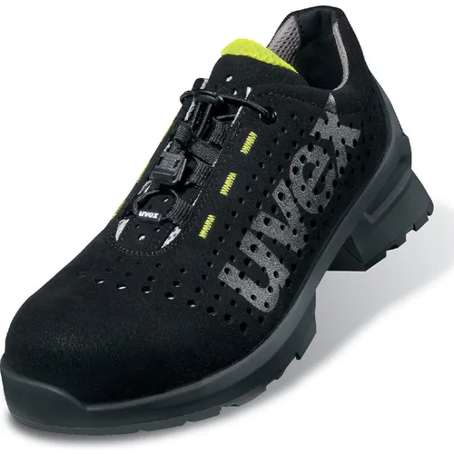 Uvex Sports uvex 1 Halbschuhe S1 65619 - Sicherheitsschuhe in schwarz und gelb, mit Weite 12 für optimalen Komfort und Schutz bei der Arbeit.