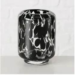 Boltze Windlicht ''Dotty'' in Schwarz - (H)10 x Ø 7 cm in schwarz von BOLTZE