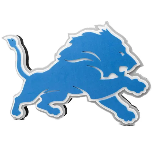 Detroit Lions NFL Big Foam Logo 3D Wallsign Wand Schild ca. 45cm x 30cm