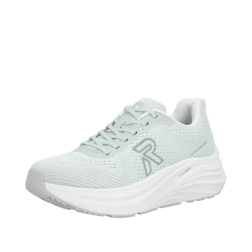 Rieker Damen W4101 Sneaker Low Grün 45 - Bequeme Sneaker mit herausnehmbarer foamtech-Einlegesohle für optimalen Tragekomfort, ideal für den Alltag.
