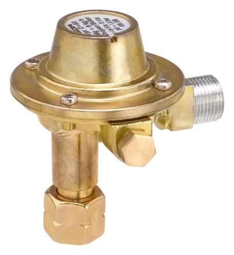GOK Kleinstflaschen-Regler Eckform D50 6 kg/h - 1,5 bar - Gasanschlüsse & Zubehör, kompakter Regler im Eckformat für optimale Raumnutzung und effiziente Gasversorgung.