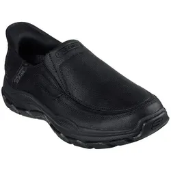 Skechers Slip-ins RF: Respected - Elgin 204810/BBK Schwarz - Größe 42 - Sneaker für Herren mit innovativer Slip-On-Technologie und Fersenkissen für mühelosen Komfort. Das Relaxed Fit-Design sorgt für zusätzlichen Platz und die Goodyear Laufsohle bietet optimale Haltbarkeit.