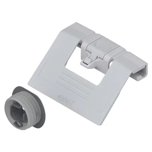 siwitec Blum TANDEMBOX antaro Griff und Mitnehmer für Innenschubkästen M und K Grau RAL 9006 | Schubladengriff aus Kunststoff