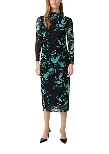 comma Maxi Meshkleid 99b4, 34 in schwarz von comma,