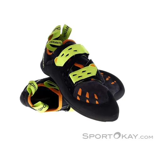 La Sportiva Tarantula Carbon/Lime Punch (43,5) Kletterschuh - Vielseitiger und einsteigerfreundlicher Kletterschuh mit schnellem Klettverschluss für optimalen Halt in der Kletterhalle. 6 mm FriXion Black-Sohle sorgt für maximale Haltbarkeit.