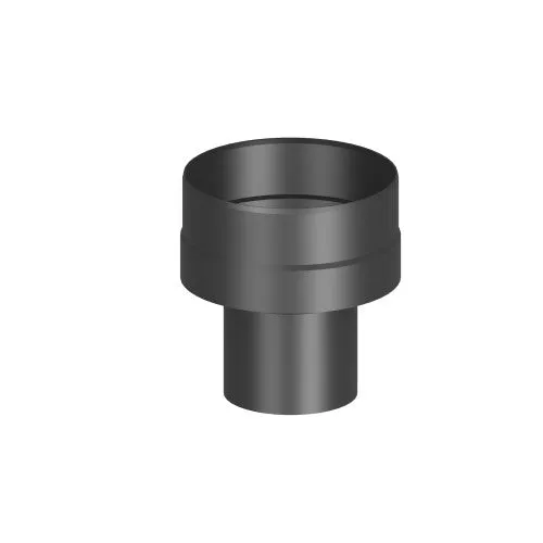 Erweiterung Ofenrohr/Rauchrohr Ø 120-200mm, lackiert schwarz - Praktische Erweiterung für Ofenrohre von 120 mm auf 200 mm, ideal für flexible Installationen und zuverlässige Abführung von Rauchgasen.