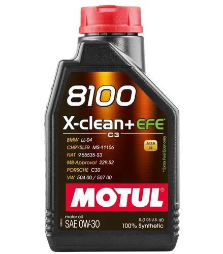 Liter Motoröl 0W30 Motul X-Clean+ EFE Synthetisch Acea C3 FIAT 9.55535-S3 1